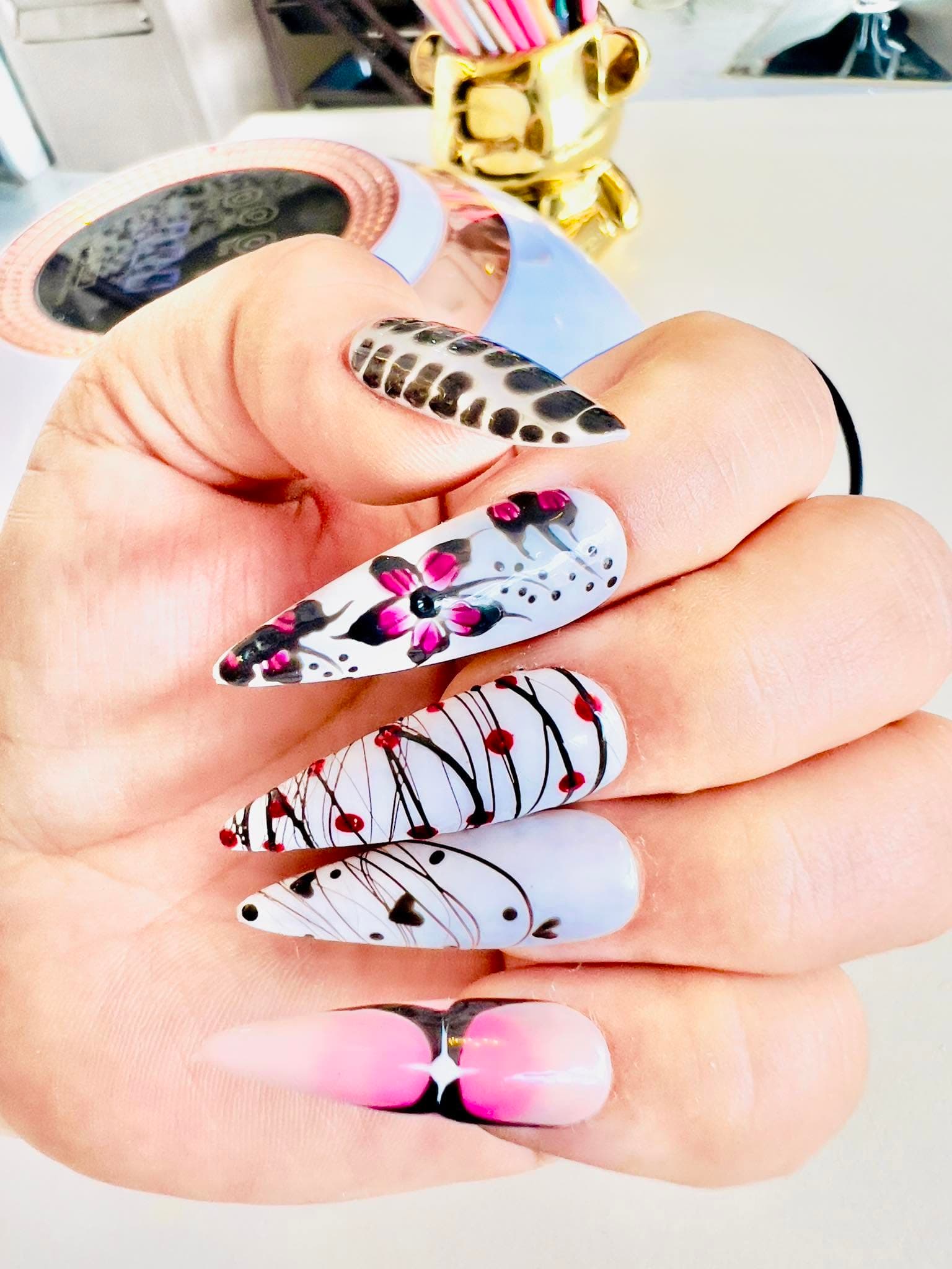 Style Spell Nail Art Red Glitter